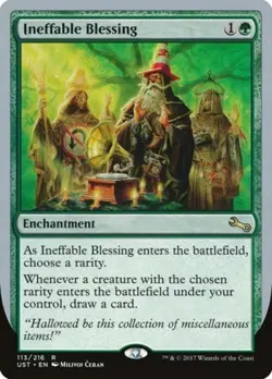 Ineffable Blessing (D) - Light Play MTG Unstable - Image 1
