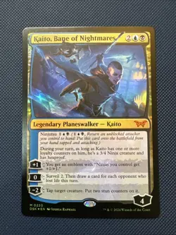 MTG Kaito, Bane of Nightmares - Promo Pack: Duskmourn (PPDSK) NM Foil - Image 1