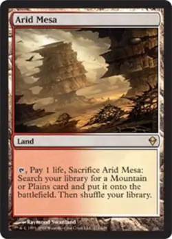1x Arid Mesa Light Play, English Zendikar MTG Magic - Image 1