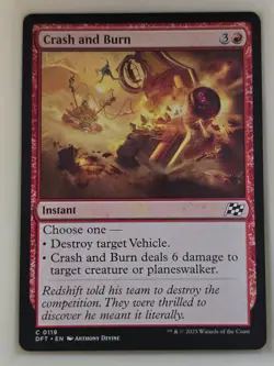 Crash and Burn - C 0119 Common Aetherdrift DFT MTG - Image 1