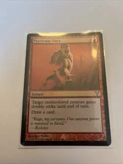 Dissension MTG Foil Psychotic Fury Magic The Gathering - Image 1