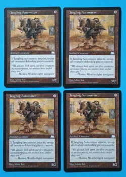 Magic the Gathering MTG Weatherlight JANGLING AUTOMATION X 4 LP/EX C 1997! - Image 1