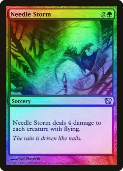 Needle Storm FOIL 9th Edition PLD Green Uncommon MAGIC MTG CARD ABUGames - Image 1