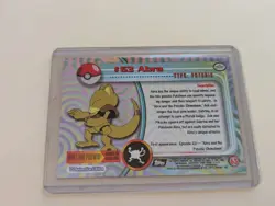 Abra #63 Pokemon 1999 Topps TV Animation Edition Series 1 Black Logo - Image 2