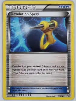 Devolution Spray 113/124 Pokemon - Black and White Dragons Exalted MP - Image 1