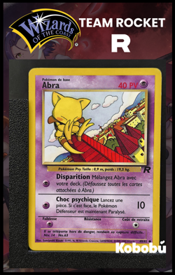 Carte Pokemon Abra 49/82 Edition 2 Team Rocket Wizards 5 - Image 1