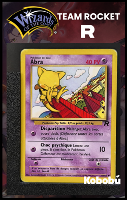 Carte Pokemon Abra 49/82 Edition 2 Team Rocket Wizards 7 - Image 1