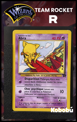 Carte Pokemon Abra 49/82 Edition 2 Team Rocket Wizards 6 - Image 1
