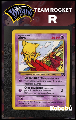 Carte Pokemon Abra 49/82 Edition 2 Team Rocket Wizards 8 - Image 1