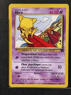 Carte Pokemon Abra 49/82 Edition 2 Team Rocket Wizards 8 - Image 2