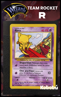 Carte Pokemon Abra 49/82 Edition 2 Team Rocket Wizards 2 - Image 1