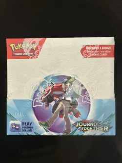 Factory Sealed Pokemon SV9 Journey Together Enhanced Booster Box w/ Topper Promo - Image 1