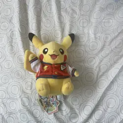 2025 Pokemon World Championships Pikachu Plushie Anaheim Worlds Exclusive Plush - Image 1