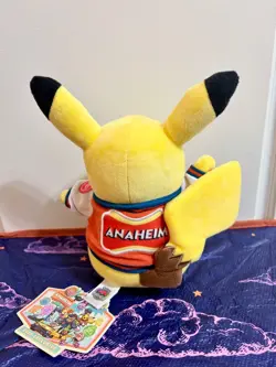 2025 Pokemon World Championships Pikachu Plushie Anaheim Worlds Exclusive Plush - Image 3