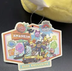 2025 Pokemon World Championships Pikachu Plushie Anaheim Worlds Exclusive Plush - Image 3