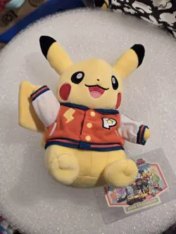 2025 Pokemon World Championships Pikachu Plushie Anaheim Worlds Exclusive Plush - Image 3