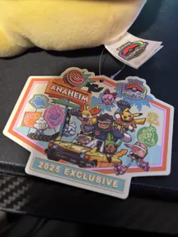 2025 Pokemon World Championships Pikachu Plushie Anaheim Worlds Exclusive Plush - Image 2