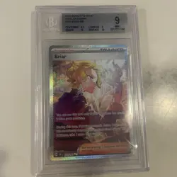 2024 POKEMON SCR EN-STELLAR CROWN SPECIAL ILLUSTRATION RARE #171 BRIAR BGS 9 - Image 1