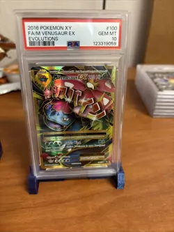 M VENUSAUR EX 2016 POKEMON XY EVOLUTIONS RARE 100/108 PSA 10 - Image 1