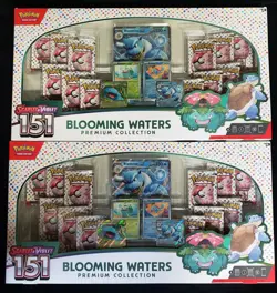 Pokemon 2x Scarlet & Violet 151 Blooming Waters Premium Collection Lot Sealed - Image 1