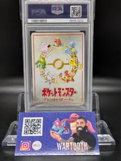 1998 Pokemon Japanese Vending Series 3 Ouch! Pokemon Mansion #2 PSA 9 MINT - Image 2