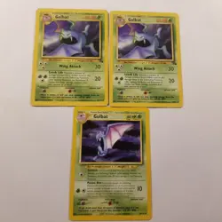 Pokemon TCG Wizard Of The Coast Game Freak Golbat 29/64 Fossil - Image 1