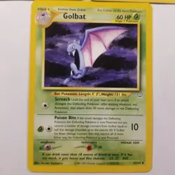 Pokemon TCG Wizard Of The Coast Game Freak Golbat 29/64 Fossil - Image 3