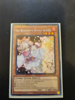 Yugioh *MISPRINT* Error Ash Blossom & Joyous Spring RA01-EN008 Secret Rare - Image 1
