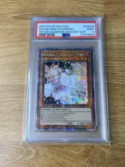 Yugioh Ash Blossom & Joyous Spring Quarter Century Rarity RA01-EN008 25th PSA 9 - Image 1