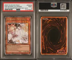 Yugioh Ash Blossom & Joyous Spring Quarter Century Rarity RA01-EN008 25th PSA 9 - Image 2