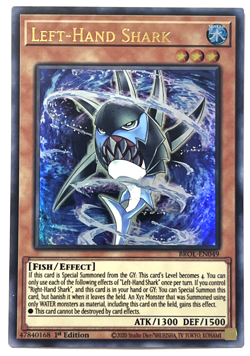 YuGiOh! - Left-Hand Shark - Ultra RARE - Image 1
