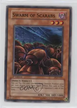Swarm of Scarabs 1st Ed. YuGiOh Pharaonic Guardian #PGD-021 2003 - Image 1