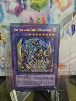 YuGiOh! Dark Magician The Knight of Dragon Magic BLMR-EN001 Secret Rare 1st Ed - Image 1