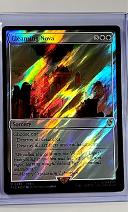 MTG Magic The Gathering FIC Final Fantasy Commander Surge Foil Cleansing Nova - Image 1