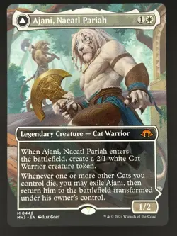 Ajani, Nacatl Pariah - #442 Regular Borderless - Modern Horizons 3 - Mtg English - Image 1