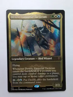 MTG Derevi, Emerial Tactician (CMR) Commander Legends Foil Etched Mythic 518 - Image 1