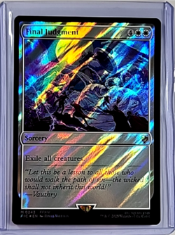 MTG Magic The Gathering FIC Final Fantasy Commander Surge Foil Final Judgment - Image 1