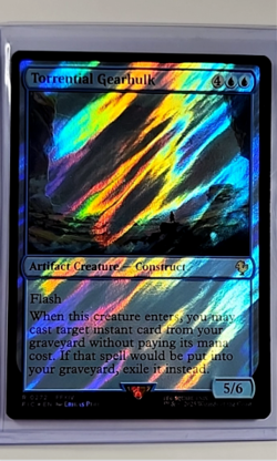 MTG Magic The Gathering Final Fantasy Commander Surge Foil Torrential Gearhulk - Image 1