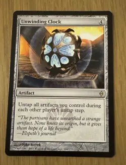 MTG Unwinding Clock New Phyrexia Regular NM - Image 1