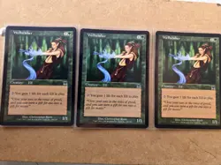 3x MTG Wellwisher Onslaught Regular Common Card 300/350, VERY Slightly Played. - Image 1