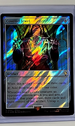 MTG Magic The Gathering FIC Final Fantasy Commander Surge Foil 341 Coveted Jewel - Image 1
