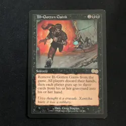 MTG Ill-Gotten Gains Urza's Saga Regular LP - Image 1