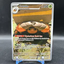 Pokemon TCG Crustle 186/182 Sv10: Destined Rivals Holo Illustration Rare Card - Image 1