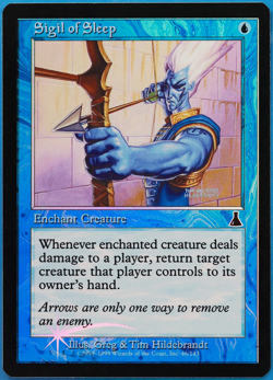 Sigil of Sleep FOIL Urza's Destiny NM Blue Common MTG CARD (ID# 500520) ABUGames - Image 1