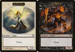 2x Angel // Demon - Token Avacyn Restored MP MTG - Image 1