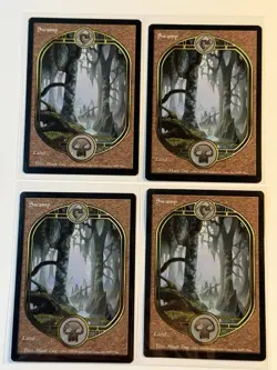MTG Unglued 4x Swamp - FULL ART Basic Land - LP - Image 1