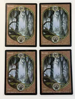 MTG Unglued 4x Swamp - FULL ART Basic Land - LP - Image 1