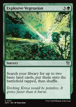 Explosive Vegetation - Aetherdrift (DFT) - MTG Rare English Non Foil - Image 1