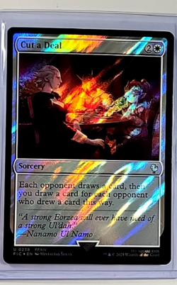 2025 MTG Magic The Gathering FIC Final Fantasy Commander Surge Foil Cut a Deal - Image 1