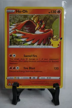 Lugia & Ho-oh Celebrations Holo Rare Card 2 Pokemon Card Set LP - Image 4